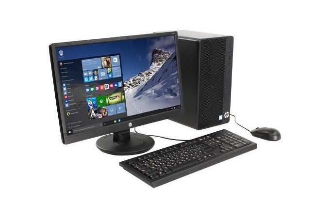 Efokeke | Upgrade your workspace with this powerful HP Desktop Computer in sleek black design. Perfect for office work, online