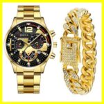 Efokeke | 2025 new model High-end Watch + Bracelet Dating Party Atmospheric watch – Gold