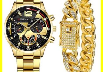Efokeke|2025 new model High-end Watch + Bracelet Dating Party Atmospheric watch – Gold