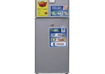 Efokeke|Nasco NASF2-90FL Double Door Table Top Fridge – 65 Liters – Silver