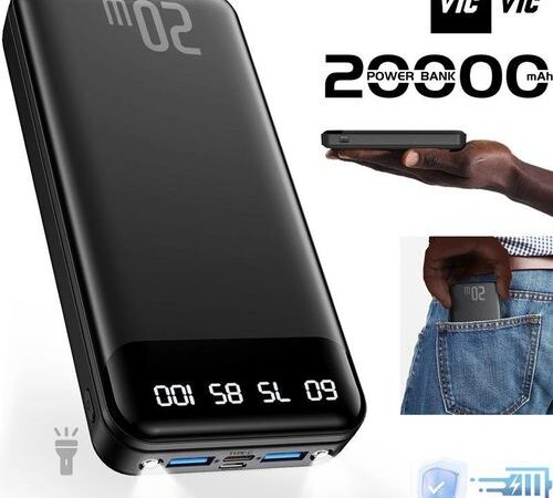 Efokeke | VIC ♛20000mAh Power Banks 74Wh Portable Fast Charge Ultra-Slim Battery Pack( Type-C Input )