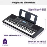 Efokeke | Yamaha Musical Keyboard With Adaptor PSR-E373Y – Black