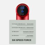 Efokeke | Handheld Fascia Massage Gun Muscle Relaxation With 4 Heads – Wine