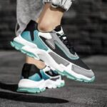 Efokeke | Machislet Men’s Sneakers Casual Shoes Running Shoes – Black Green