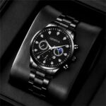 Efokeke | High-end Watch + Bracelet Dating Party Atmospheric Watch – Black
