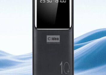 Efokeke|C Idea 10000mAh Black Cheap Long Standby Pøwerbank – With dual USB Output And A Type-C Output – Black