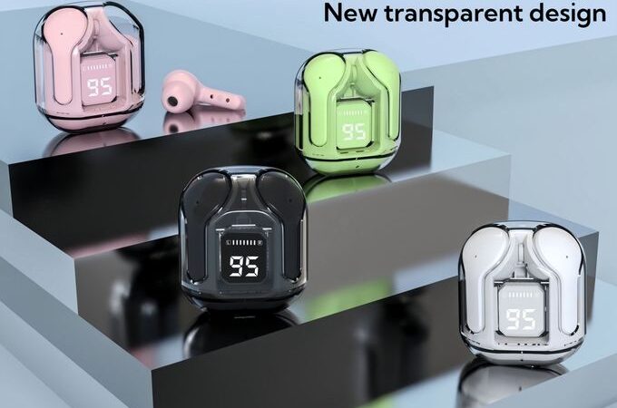 Efokeke | Guixia Air31 wireless Bluetooth 5.3 in Ear Transparent Earphones – Black