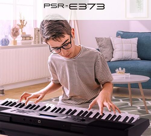 Efokeke | Yamaha Musical Keyboard With Adaptor PSR-E373Y – Black