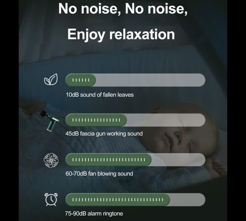 Efokeke | Handheld Fascia Massage Gun Muscle Relaxation With 4 Heads – Wine