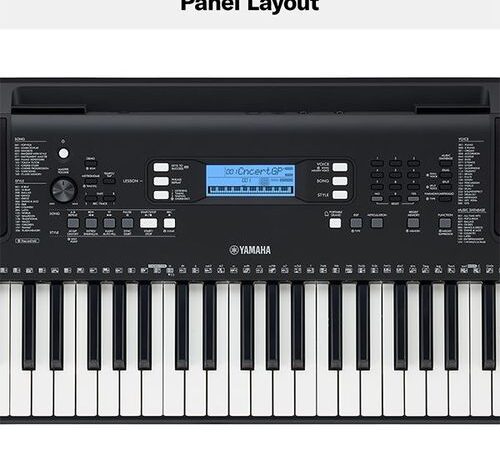 Efokeke | Yamaha Musical Keyboard With Adaptor PSR-E373Y – Black