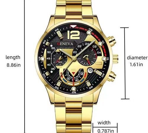 Efokeke | 2025 new model High-end Watch + Bracelet Dating Party Atmospheric watch – Gold