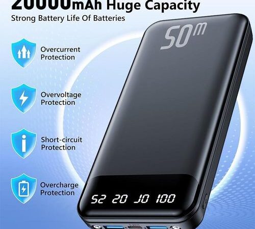Efokeke | VIC ♛20000mAh Power Banks 74Wh Portable Fast Charge Ultra-Slim Battery Pack( Type-C Input )