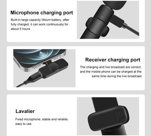 Efokeke | Portable Wireless Lavalier Microphone MINI Mic Live For Type C