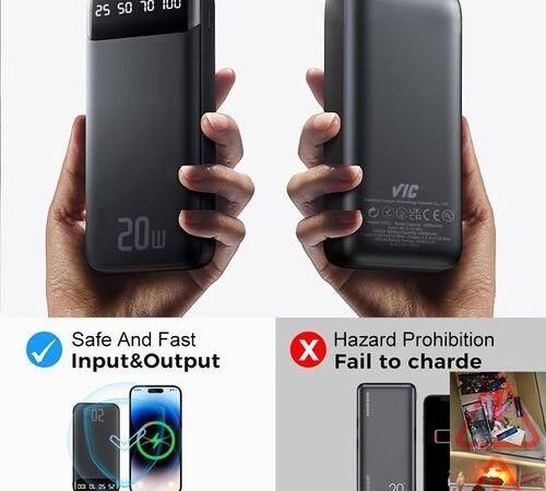 Efokeke | VIC ♛20000mAh Power Banks 74Wh Portable Fast Charge Ultra-Slim Battery Pack( Type-C Input )