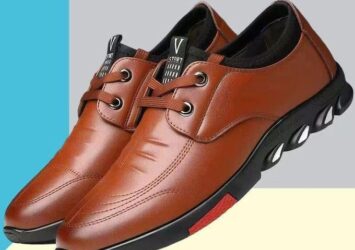 Efokeke|FUXING FASHION men formal shoes leather shoes – Brown